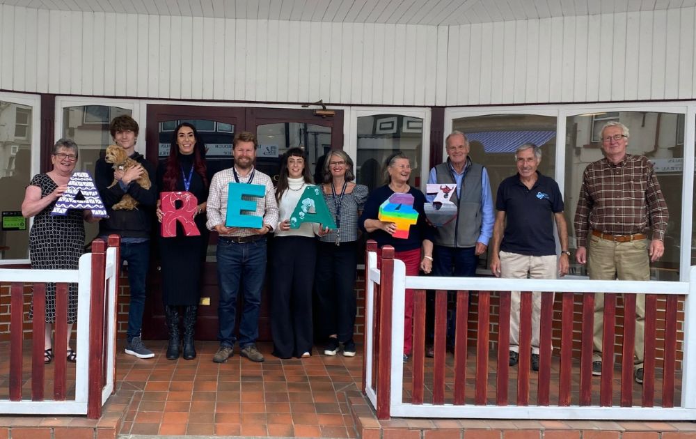 Area43 Team Outside the new Area43 Cafe